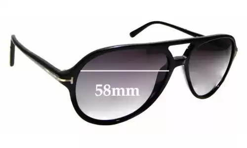 Sunglass Fix Replacement Lenses for Tom Ford Jared TF331 - 58mm Wide Tom Ford Jared TF331 Replacement Lenses 58mm wide