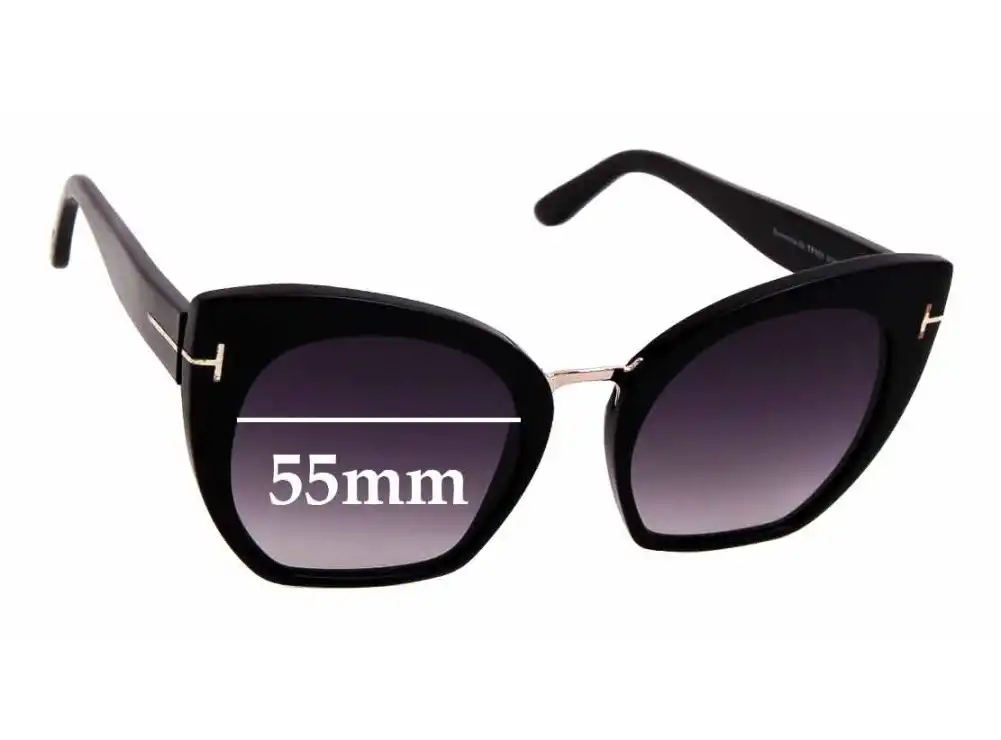 Sunglass Fix Replacement Lenses for Tom Ford Samantha TF553 - 55mm Wide Sunglass Fix Replacement Lenses for Tom Ford Samantha TF553 - 55mm Wide