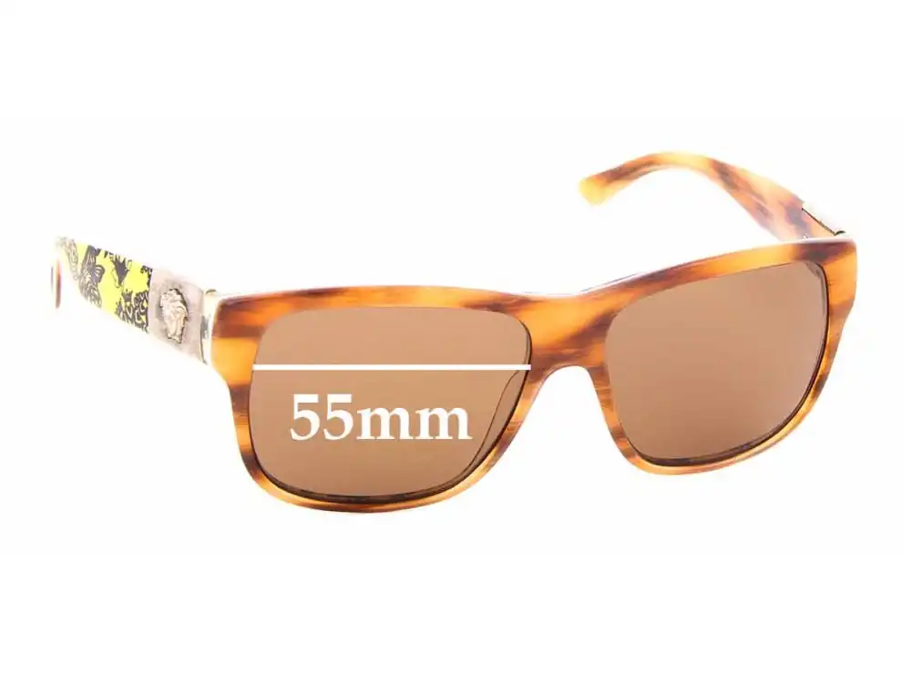 Sunglass Fix Replacement Lenses for Versace MOD 4192 - 55mm Wide Sunglass Fix Replacement Lenses for Versace MOD 4192 - 55mm Wide