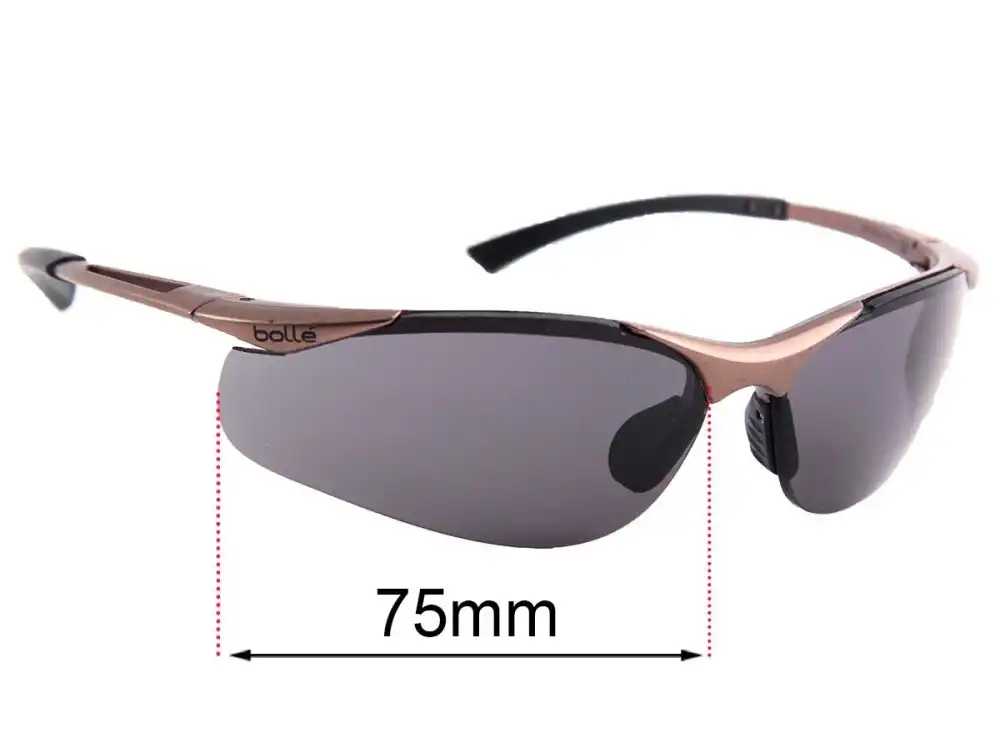 Sunglass Fix Replacement Lenses for Bolle Sidewinder - 75mm Wide Sunglass Fix Replacement Lenses for Bolle Sidewinder - 75mm Wide