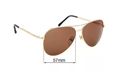 Sunglass Fix Replacement Lenses for Burberry B 3082 - 57mm Wide Burberry B 3082 Replacement Lenses 57mm wide