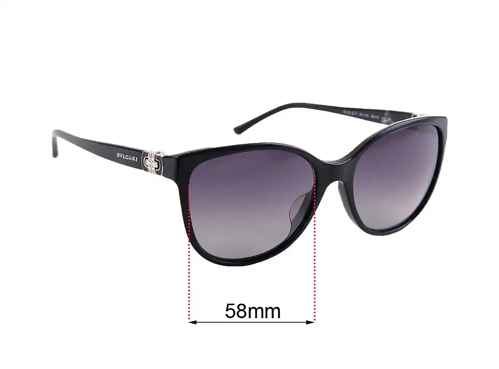 Sunglass Fix Replacement Lenses for Bvlgari 8132-B-F - 58mm Wide Sunglass Fix Replacement Lenses for Bvlgari 8132-B-F - 58mm Wide