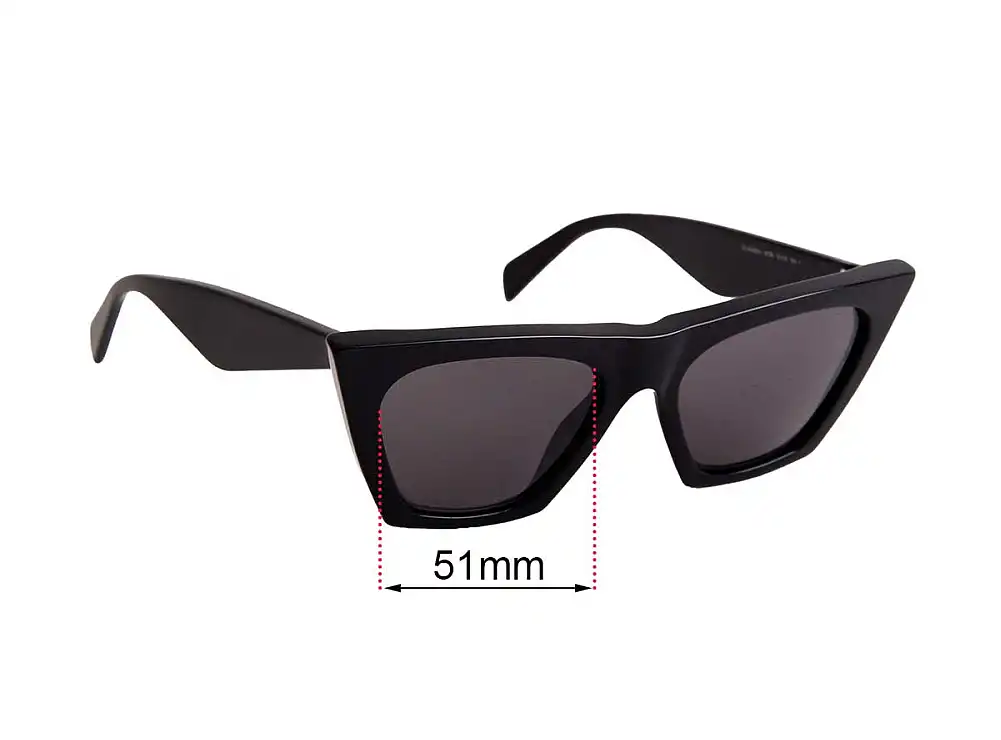 Sunglass Fix Replacement Lenses for Celine CL 41468/S - 51mm Wide Sunglass Fix Replacement Lenses for Celine CL 41468/S - 51mm Wide