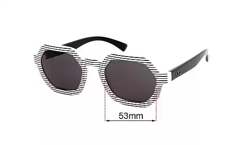 Sunglass Fix Replacement Lenses for Childe Exit - 53mm Wide Childe Exit Replacement Lenses 53mm wide