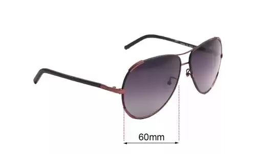 Sunglass Fix Replacement Lenses for Chloe CE 100SL - 60mm Wide Sunglass Fix Replacement Lenses for Chloe CE 100SL - 60mm Wide