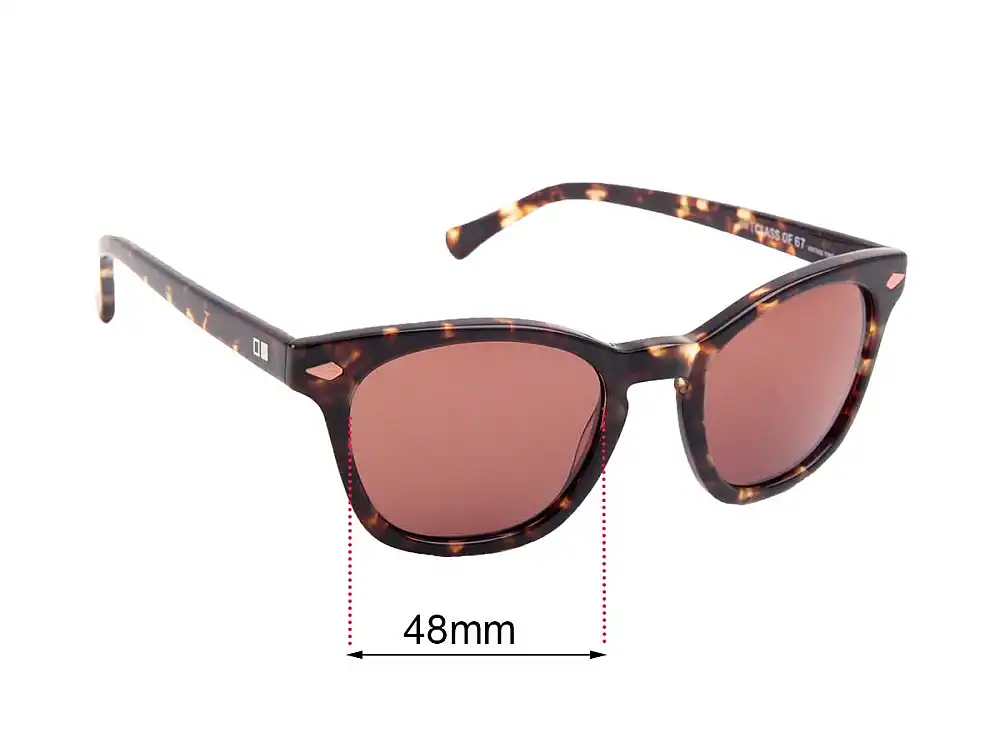 Sunglass Fix Replacement Lenses for Otis Class of 67 - 48mm Wide Sunglass Fix Replacement Lenses for Otis Class of 67 - 48mm Wide