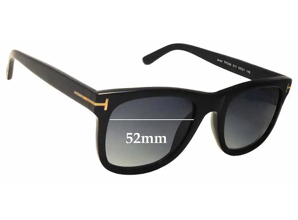 Sunglass Fix Replacement Lenses for Tom Ford Jared TF331 - 52mm Wide Sunglass Fix Replacement Lenses for Tom Ford Jared TF331 - 52mm Wide