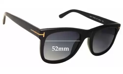 Sunglass Fix Replacement Lenses for Tom Ford Jared TF331 - 52mm Wide Tom Ford Jared TF331 Replacement Lenses 52mm wide
