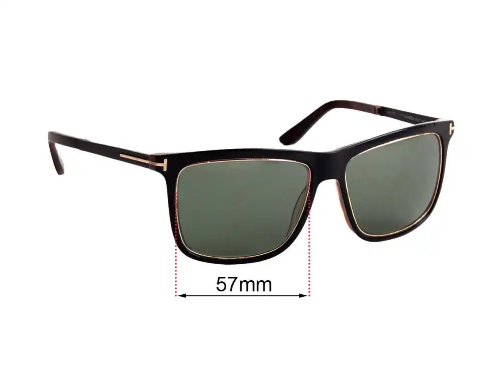 Sunglass Fix Replacement Lenses for Tom Ford Karlie TF392 - 57mm Wide Sunglass Fix Replacement Lenses for Tom Ford Karlie TF392 - 57mm Wide