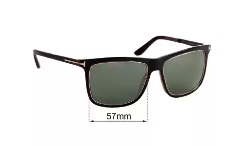 Sunglass Fix Replacement Lenses for Tom Ford Karlie TF392 - 57mm Wide Sunglass Fix Replacement Lenses for Tom Ford Karlie TF392 - 57mm Wide