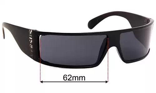 Sunglass Fix Replacement Lenses for Versus MOD-EW1 - 62mm Wide Versus MOD-EW1 Replacement Lenses 62mm wide